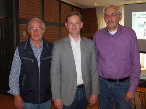 v.l. Heinz-Friedel Fabry, Björn Horstmeier und Heinrich Schafmeier gaben umfassende Informationen zur finanziellen Situation der Gemeinde Hille