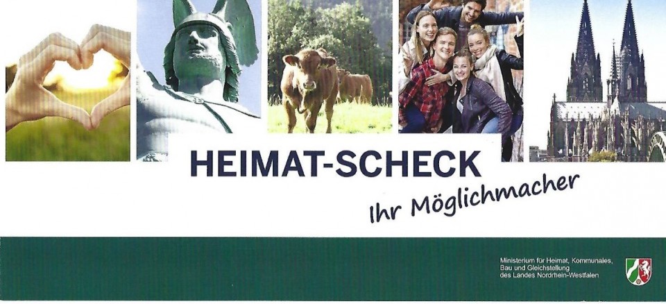 Der Heimat-Scheck ist eine Förderung des Landes Nordrhein- Westfalen.