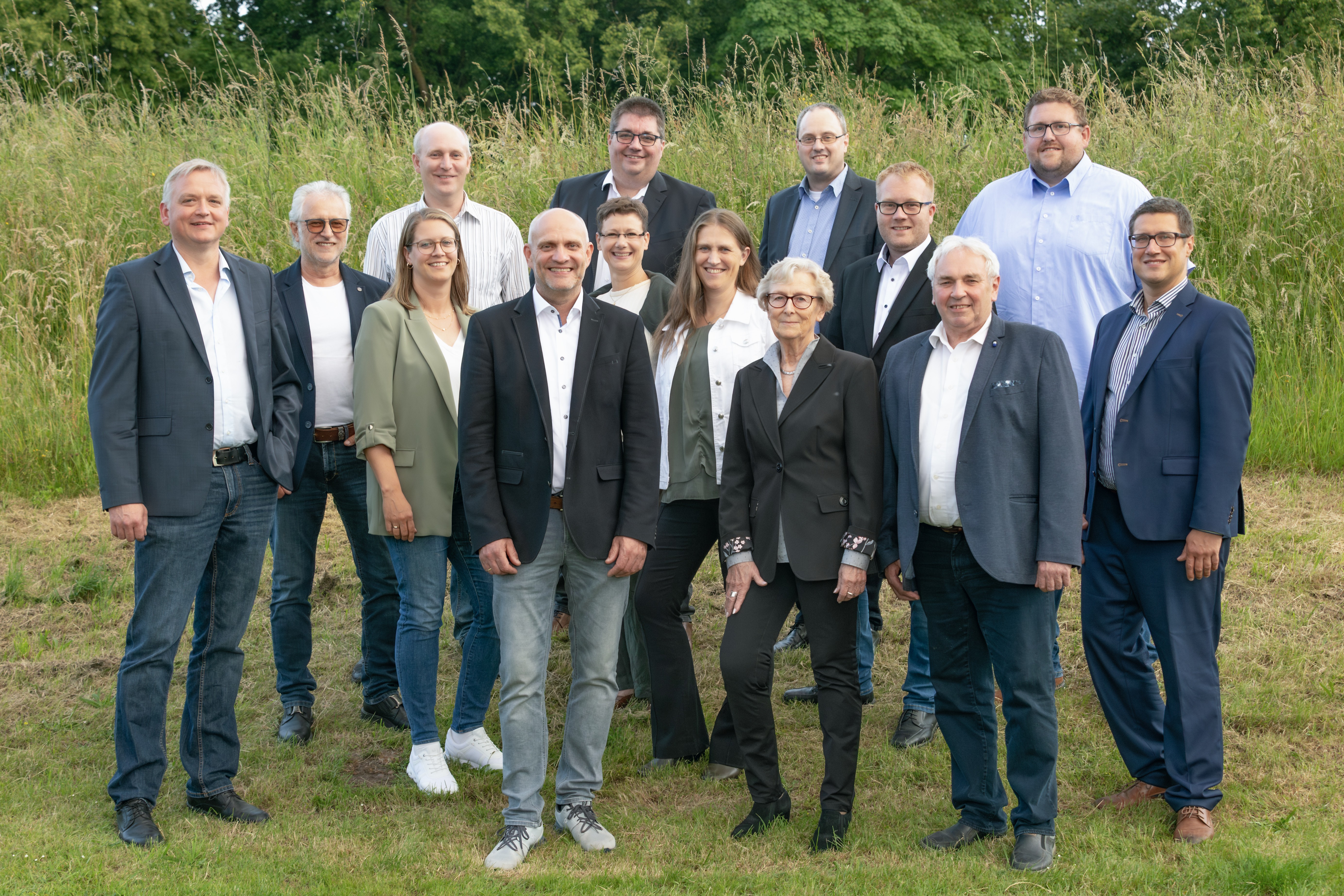 CDU-Kandidaten mit dem Brgermeisterkandidaten Friedrich Rohlfing